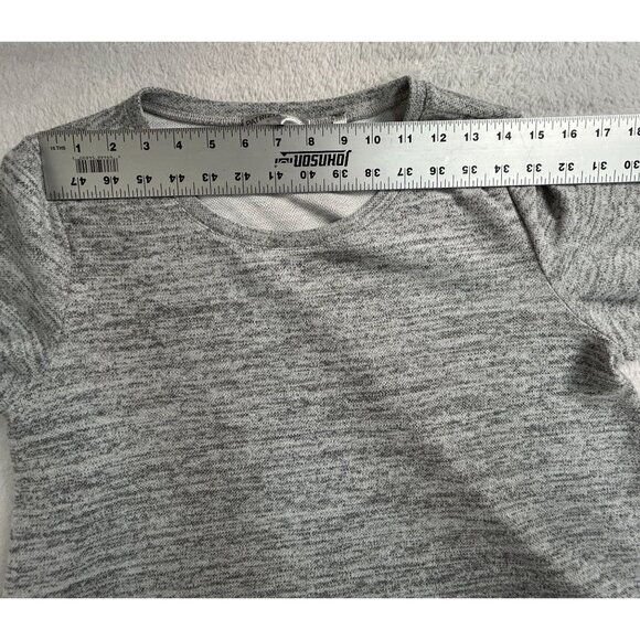 Patrizia Luca Women's Asymmetrical Tunic Top M/L Gray Black Long Sleeve Pullover - Picture 4 of 7